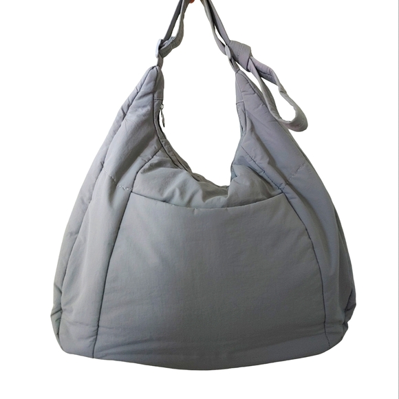 =GEN 'AYCC' All You Can Carry Grey Nylon Grey Puff Crossbody Bag - Picture 8 of 16